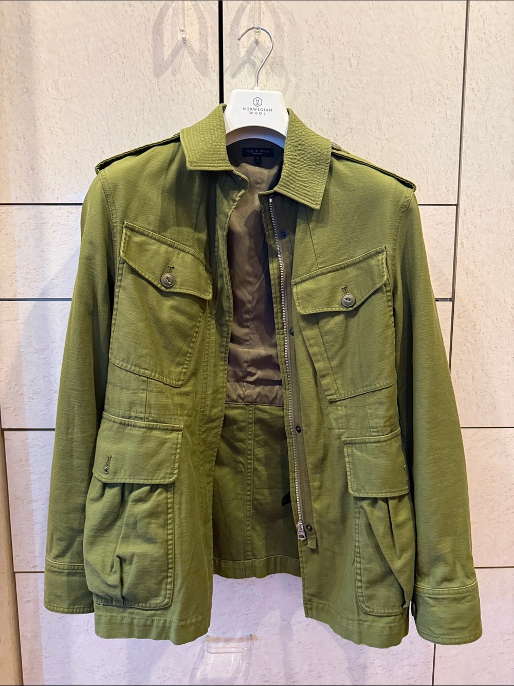 rag & bone Olive Green Military Field Jacket